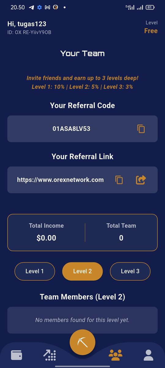 trxfc29's tweet image. 01ASA8LV53 :code referral 
Succes WD easy 
Join me on Mining App! Use my referral code: 01ASA8LV53. Download the app here: orexnetwork.com
#WD

#OREX
#MININGFREE
#OREXNETWORK
