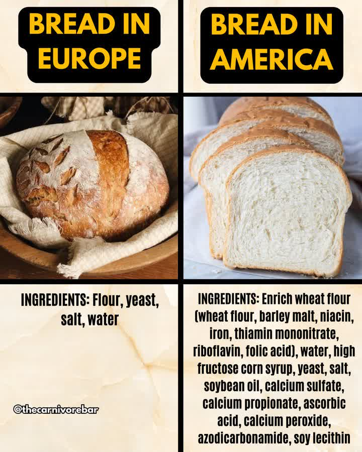 God bless all of you who are making your own bread because American bread is no better than chips or cookies.