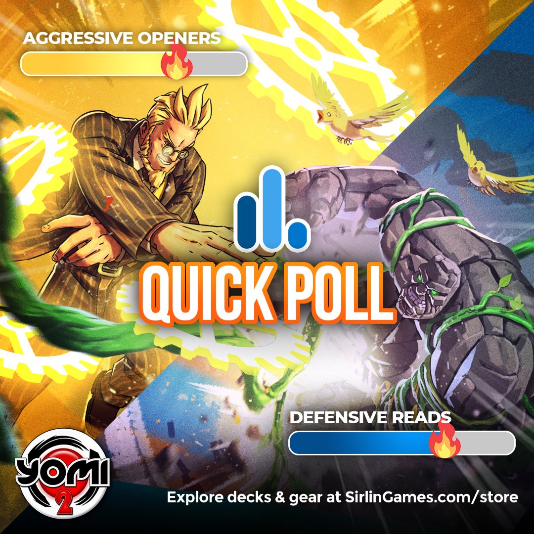 Quick poll, Yomi 2 fans! ⚔️
Are you all about aggressive openers, smashing your way in,
or do you play the patient game with defensive reads, waiting for the perfect moment to strike? 🧠💥

Drop your answer below — we need to know who’s the ultimate mind gamer!

Want to take your