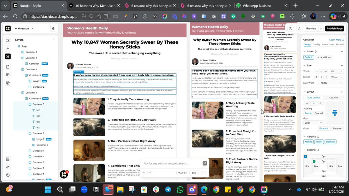 Matthew_replo's tweet image. Listicle page building in Replo 
#Shopify #ShopifyStore #ecommerce