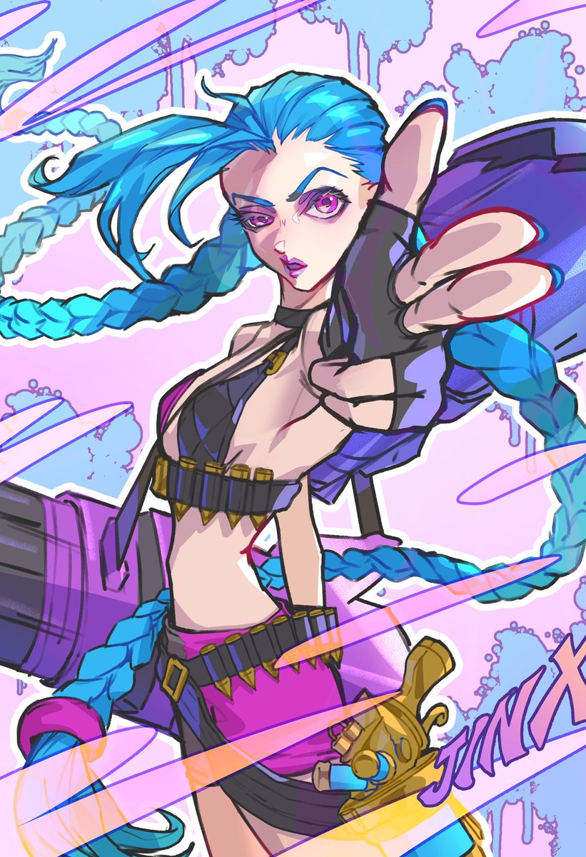 melt_art0623's tweet image. Jinx🩵🩷💛
#LeagueOfLegendsFanArt