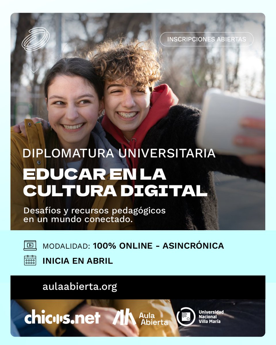Una formación para repensar la enseñanza en la era digital, promoviendo #ciudadanía activa, creatividad y uso responsable de las #tecnologías. 
Educar en la Cultura Digital > hubs.ly/Q03_rmC30