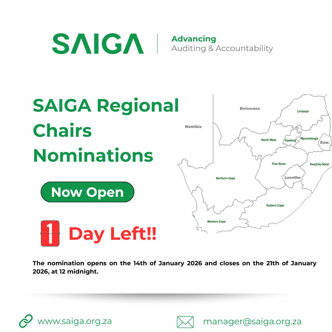 Reminder💡: Nominations are closing in a day for the Regional Committee positions within all regions including, Chairperson, Deputy Chairperson, Secretary, Treasurer and Training Officer.
 
 Submit your nomination by clicking here: forms.office.com/Pages/Response…