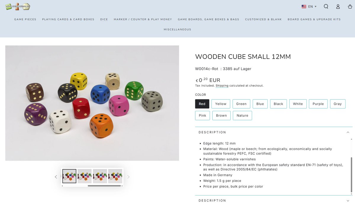 １２ｍｍの木製ダイスでもこれだからな 今ユーロいくらDAYO という感じである