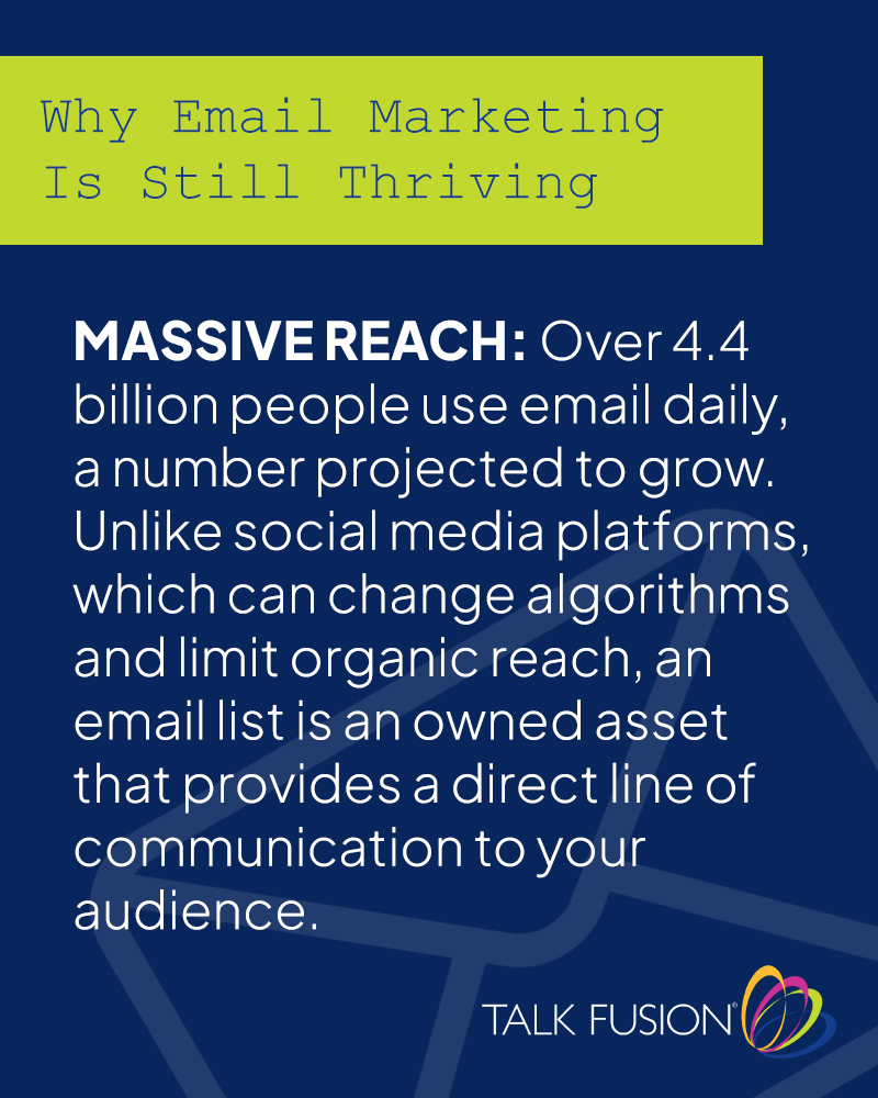 TalkFusion's tweet image. Whoever said Email is dead... ☠️📧

Is DEAD wrong! ❌🔥

Change from 2020 to 2025: ⏳➡️⏳

Users: 4.0B → 4.59B (+15%) 👥📈
 Daily volume: 306.4B → 376.4B (+20–25%) 📬⚡
 Marketing revenue: $7.5B → $13.69B (~80% growth) 💰🚀
Email isn't collecting dust, it's actually busier…