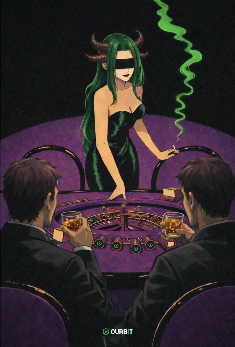 ourbit's tweet image. welcome to the casino, no crying is allowed here 🎲

chips are down and the deck is shuffled. place the bets wisely

$500 giveaway to 5 lucky players:

• follow @ourbit &amp;amp; @ourbitcomrades
• comment your fav coin rn
• tag 2 friends and repost

the house is open for 96h