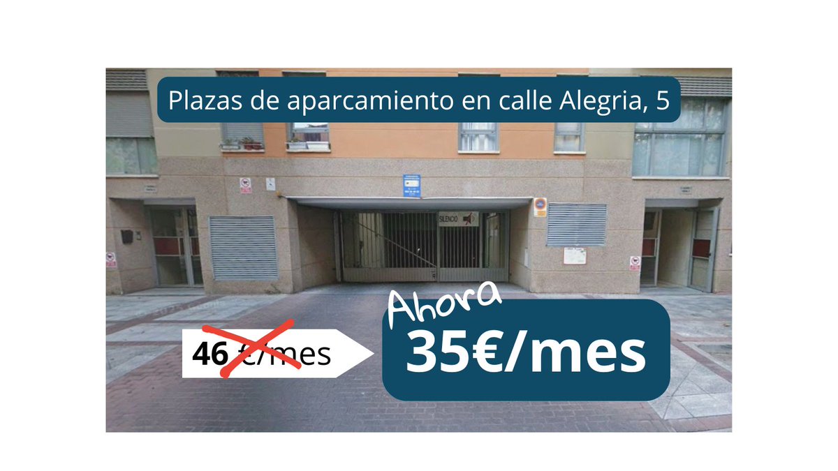 Plazas de garaje disponibles c/ Alegría nº 5, en Fuentelucha.

Ahora 35 €/mes

emvialsa.org
📞91 490 08 92
