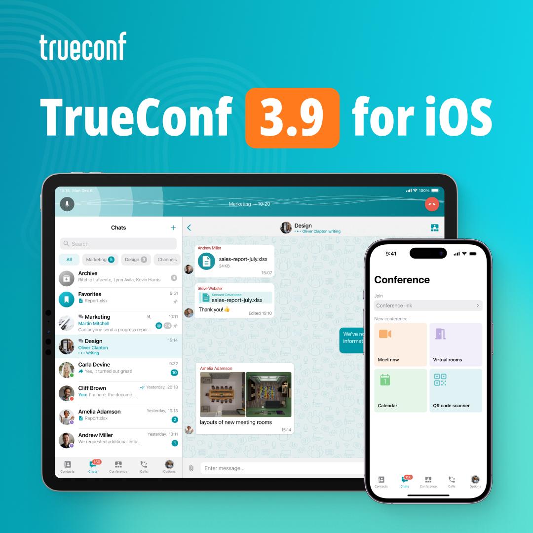 📱TrueConf 3.9 for iOS and iPadOS features a redesigned tablet mode for seamless work on iPad, a new panel with the current call, an updated Conference section, and other useful changes.
👉Detailed overview: trueconf.com/blog/update/tr…
🍏Download: apps.apple.com/us/app/truecon…
