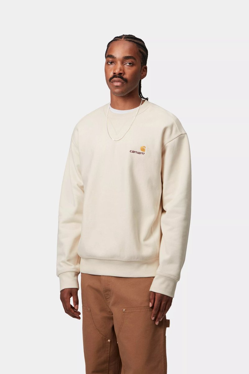 StreetFinderrr's tweet photo. Un petit sweat à col rond Carhartt qui passe avec tout. À 45€ au lieu de 90€ (-50%) ! 🌊

👉 https://t.co/y2Xst1UrEN

#Carhartt #Streetwear https://t.co/mfEaKw3j0q