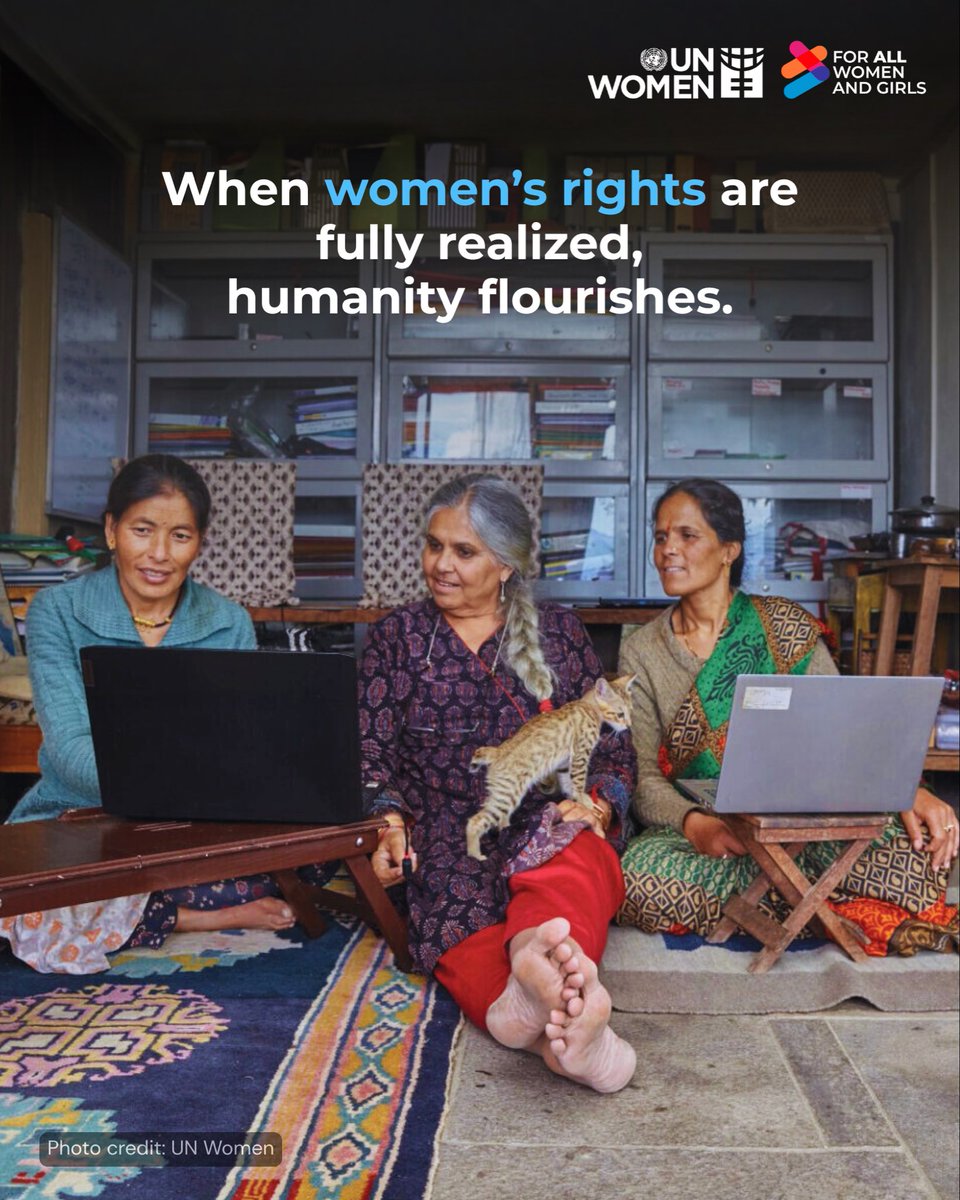 When women’s rights are fully realised, families, communities, and economies flourish.

Amid global pushback and crises, we must keep pushing forward, for equal rights and equal opportunities for all.

#ForAllWomenAndGirls