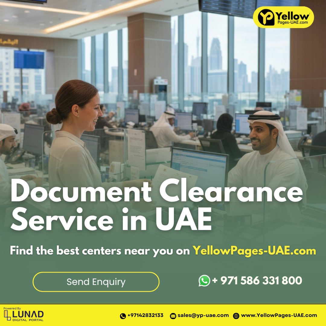 YellowPages_LMC's tweet photo. Find verified document clearance service providers for visas, licenses & approvals in the UAE listed on Yellow Pages UAE - https://t.co/CXl9EHWGAi
.
#DocumentClearanceUAE #BusinessSupportUAE #UAEBuisnessSetup #VisaServicesUAE #PROServices #YellowPagesUAE #UAEBusinesses https://t.co/I8oR0Mafwq