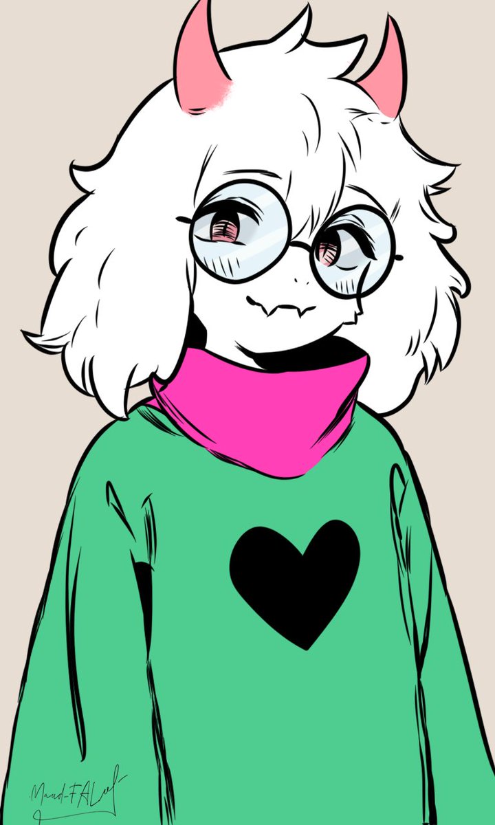 Maud_FAL's tweet photo. #DELTARUNE #rasiel #digitalart https://t.co/p4EXBZ4NGq