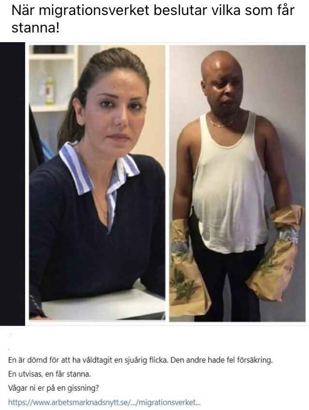 NorvellTommy's tweet image. På Migrationsverket sitter det personal med utländsk härkomst från Mellanöstern som anställdes 2014-2022 som garanterar muslimer uppehållstillstånd och massimport av anhöriga och utvisning av kristna integrerade med arbete!

- när skall detta vansinne stoppas?