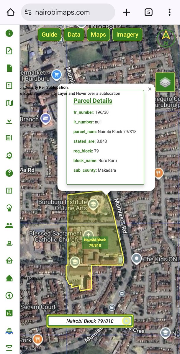 Massive UI upgrade just dropped on  nairobimaps.com! 

a) 18 sleek new side info panels 📊
b) 8 fresh map layers added 🗺️
c) PDF map capture &amp; export (finally easy screenshots/downloads!) 📄
d) 10 powerful new tools including Fullscreen view, better navigation &amp; more ⚡
