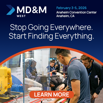 Manufacturing’s Universal Marketplace is almost here! Get access to:
1,700+ exhibitors for your entire production pipeline
Boundless conference &amp; education programs for 2026’s biggest updates
Learn more at mdmwest.com/en/home.html
