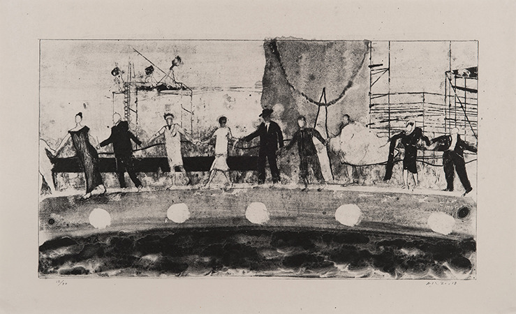 cinemariviera's tweet image. David Lynch. Dreams - A Tribute to Fellini's 8½ (lithographs), 2018