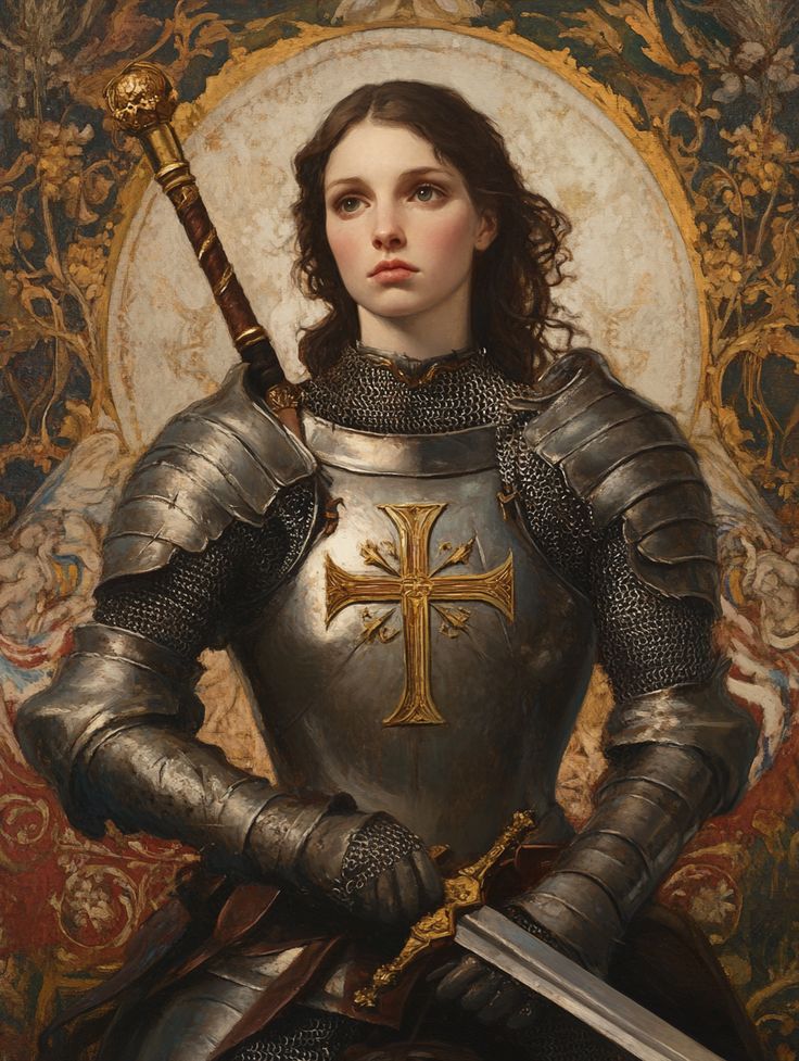 Mothermary0012's tweet image. "I refer to God alone. And as far as my visions are concerned, I accept no man's judgment."

Saint Joan of Arc