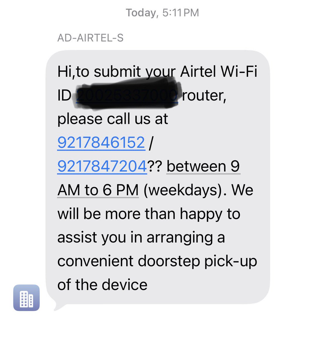 RassuBSharma's tweet photo. @airtelindia @Airtel_Presence stop your incessant messages about submitting my wifi router, you were incompetent in providing service and now you don’t even keep a track that my router was submitted in October ‘25 and it’s Jan ‘26. https://t.co/Bksq6KFWNI