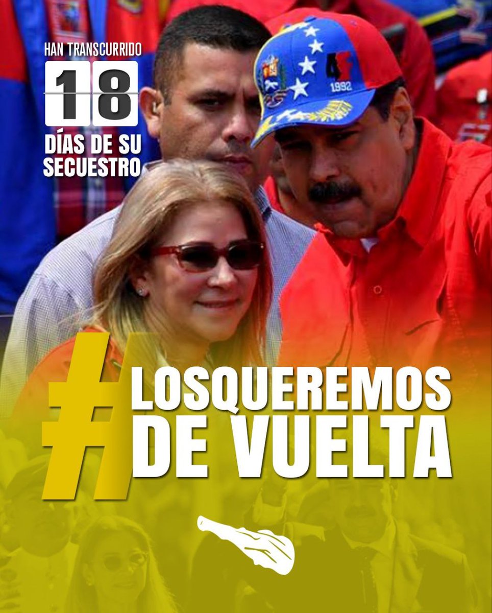 #PuebloLevantaLaCara | El Pueblo exige su regreso 👉✌️

<a href="/dcabellor/">Diosdado Cabello R</a> 

#20Ene