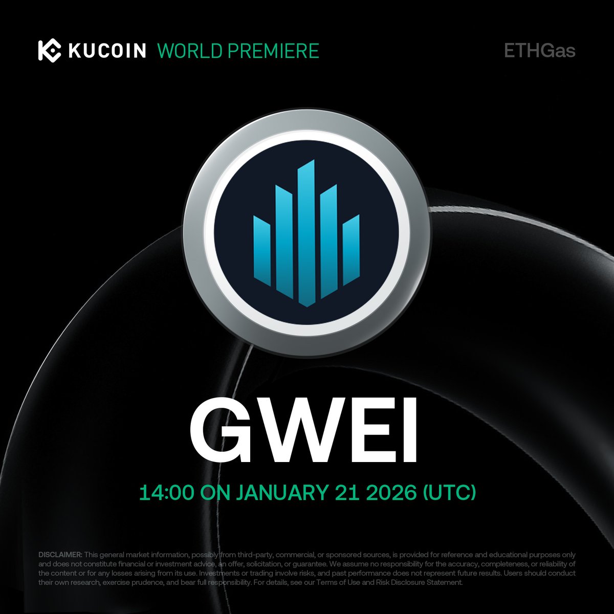📢 World Premiere Listing: <a href="/ETHGasOfficial/">ETHGAS</a> $GWEI is coming soon to #KuCoinSpotMarket!

ETHGas (GWEI), a Realtime Ethereum infrastructure protocol that introduces blockspace commoditization, making Ethereum 100x faster with an instant, gasless user experience and improved