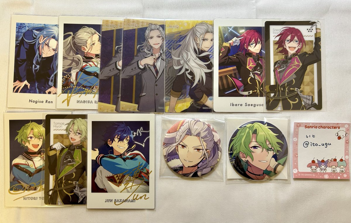 ito_ugu's tweet photo. @mizuiro_CATBOX はじめまして、こんばんは。
検索よりお声かけ失礼いたします。
当方画像のお品物所持しております。
紙類/90円、缶バッジ400円+送料にてお迎え可能なものはありますでしょうか？
お取引はPayPayを希望しております。
ご検討いただけましたら幸いです。 https://t.co/SToyesD7tf