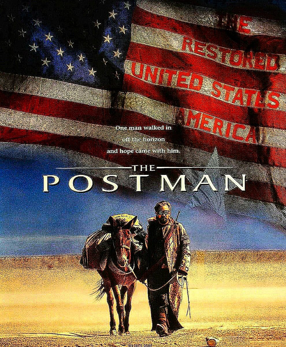 EricYunis's tweet photo. Are we in the New Age of Utopia 
or  
the Age of " The Postman " with the Holnists Army, led by the villainous General Bethlehem.

Are we Restoring America ?
or
Starting the Age of the Holnists ?

Who is the Postman ?
Who is Holnists Army Leader ?

#America1st  @TheDemocrats @GOP https://t.co/u5d4r69PCu
