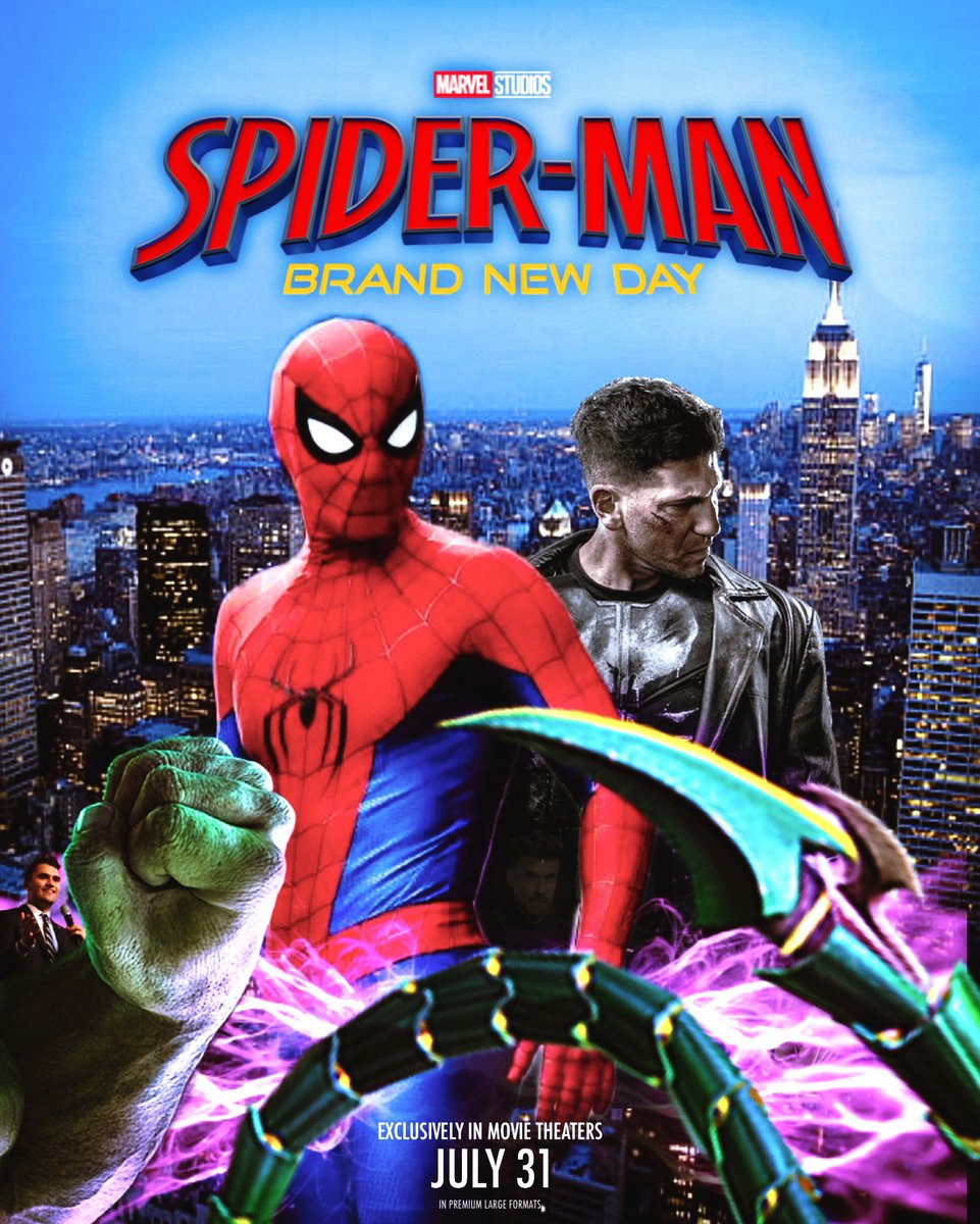 The first poster for 'SPIDER-MAN: BRAND NEW DAY' has been officially released.

Teaser trailer releases online tomorrow.