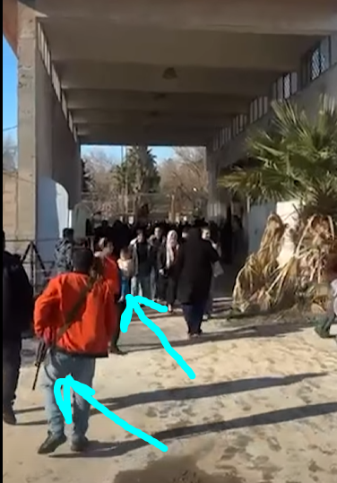 clashreport's tweet photo. Terror group PKK sympathizers attempted to attack a Turkish border post.

Turkish soldiers fired warning shots to disperse the crowd near the Nusaybin–Qamishlo border.

Several footage shows militants provoking Turkish troops with cameras, while women holding babies were positioned in front and armed militants stood behind them as a cover.