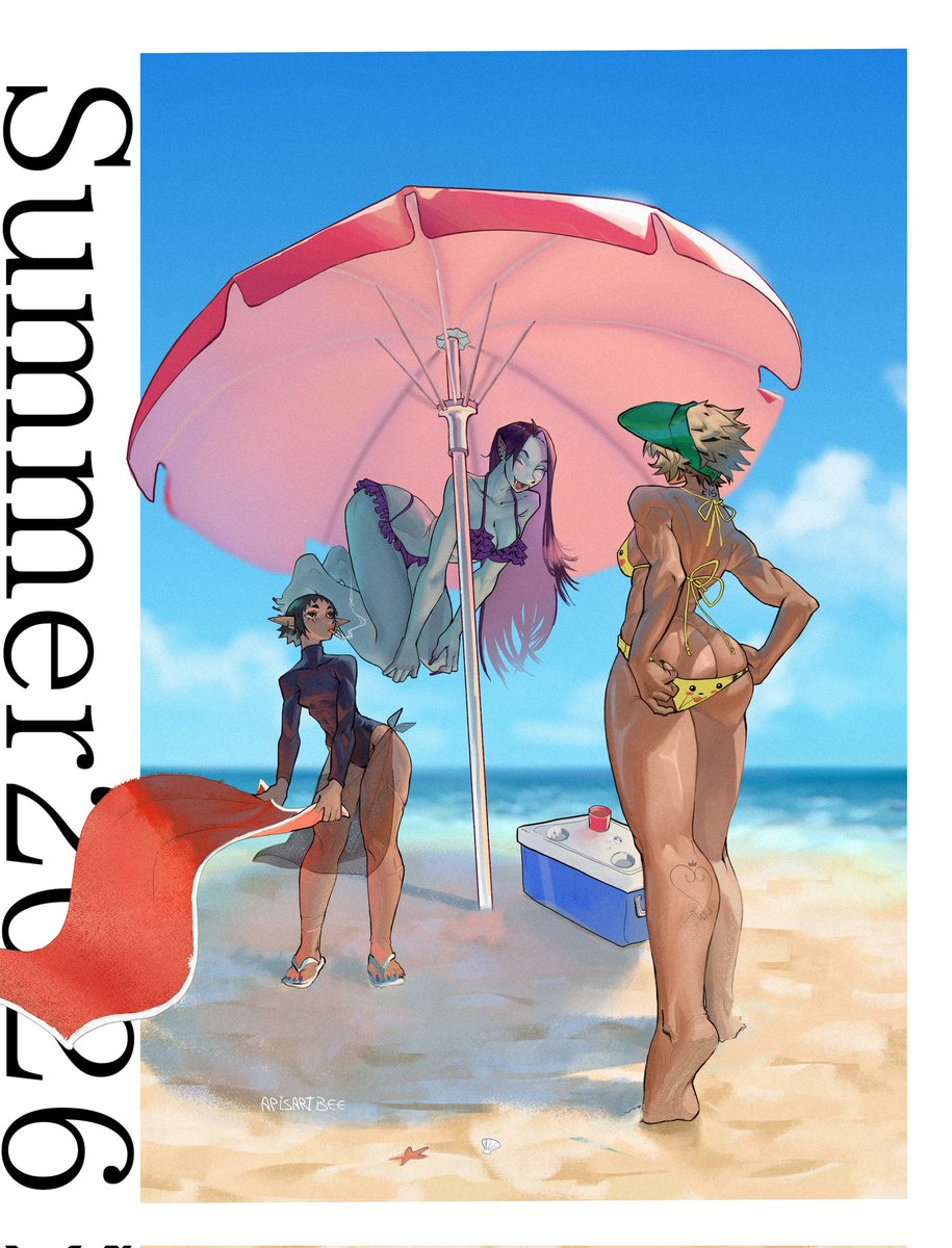 ApisartBee's tweet image. Verão tem q ter arte praiana