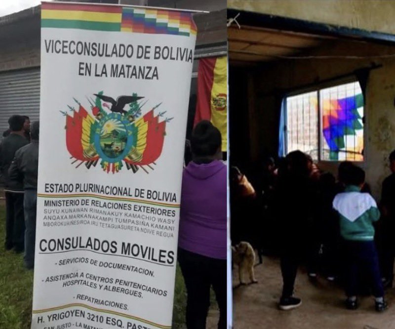 Como el gobierno permite q Kicillof y Grabois instalen CONSULADOS MÓVILES para beneficiar a extranjeros y hasta les den planes . Lo peor es que los instalaron con el dinero de nuestros impuestos. SEPAN q esos votos van para ellos . No más  Kicillof y sus tramoyas <a href="/JMilei/">Javier Milei</a>