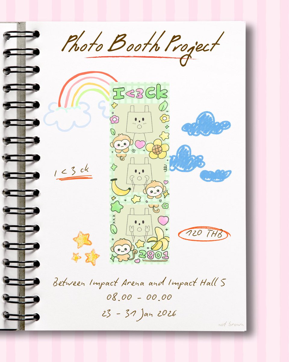 ◡̈ pls  kindly rt ❀˖°

Photobooth Project / <a href="/zoozoonarak007/">ZUZUKOPHOTOBOX</a> 
 มาแชะ ๆ เฟรม I <3 CK ฉบับเจี๊ยก ๆ กันน้า 
🐒💚📷

📍Between Impact Arena and Impact Hall 5  
🕒 8. 00- 00.00
🗓️ 23 - 31 Jan 2026

#PROXIE_The3rdConcert
