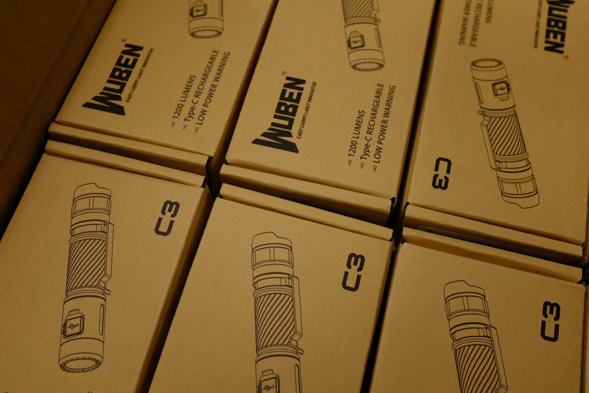WUBEN C3 torches have been received, checked, and added to the inventory.

The C3 is a great balance of features, rugged build quality, and build quality, and that's why it's the torch in every light painting kit at Rigu.
rigu.co.uk/wuben-c3-torch…