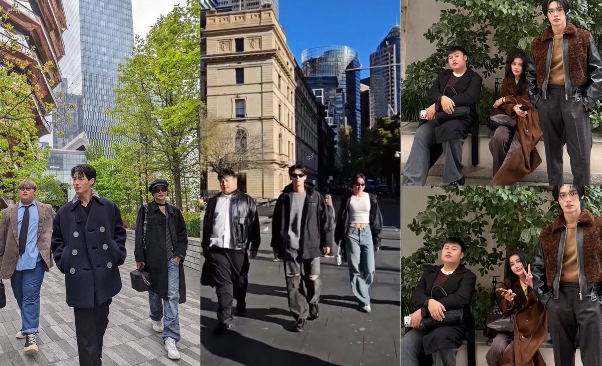 junebluemoon's tweet image. #winmetawin Three Musketeers 😆🤏

New York                    Sydney                   Milan