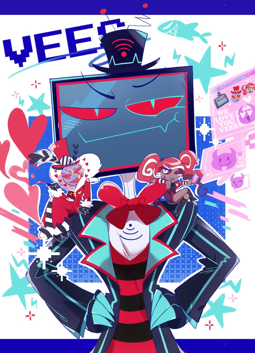 pogumaruko's tweet image. #VEES #HazbinHotelFanart
vees～
