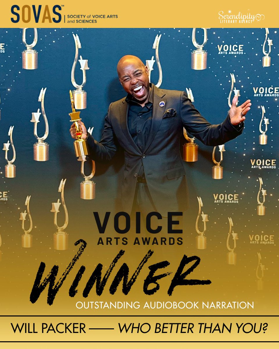 serendipitylit's tweet image. Huge congratulations to Will Packer (@willpowerpacker), who has won a Voice Arts Award (@sovasvoice) for Outstanding Audiobook Narration for WHO BETTER THAN YOU?!