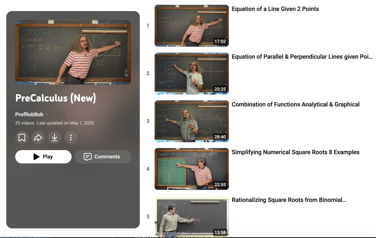 swapnakpanda's tweet image. Completely FREE Mathematics Courses for 2026:

1. Precalculus
youtube.com/playlist?list=…

2. Calculus
youtube.com/playlist?list=…

3. Prealgebra
youtube.com/playlist?list=…

4. Algebra
youtube.com/playlist?list=…

5. Linear Algebra
youtube.com/playlist?list=…

6. Geometry
youtube.com/playlist?list=……