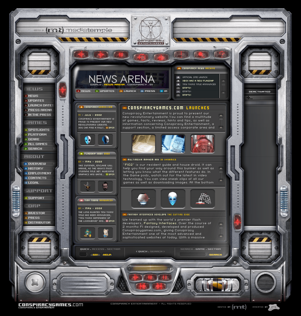 WebDesignMuseum's tweet photo. Web Design Trends in 2002 — the Golden Age of Web Design.

No frameworks. No cookies. No dark patterns.

Just vibes &amp; great graphics.

#WebDesignHistory https://t.co/e8si2vFjDE