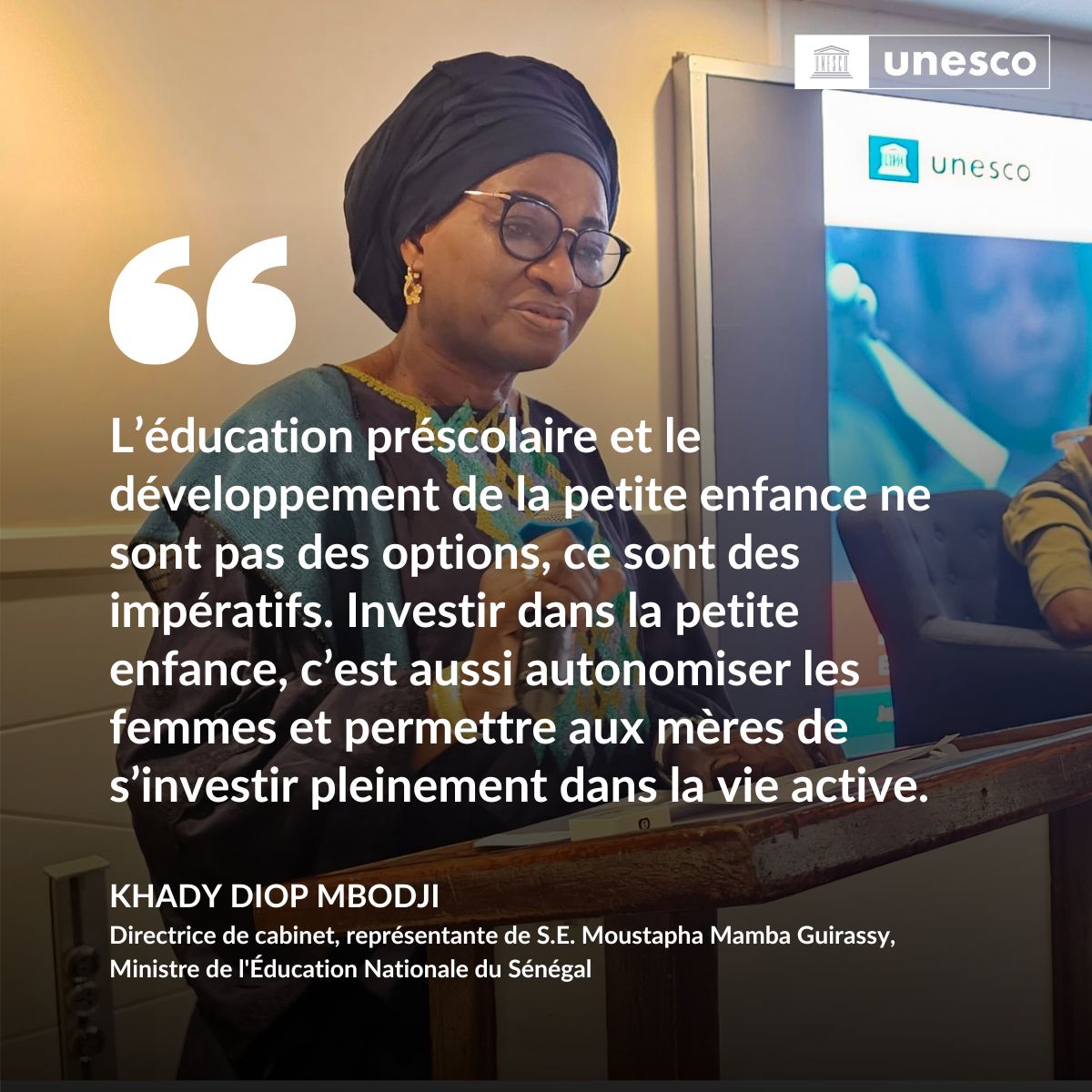 UNESCO_Dakar's tweet photo. 📍 Dakar | ECED
Strong messages from @UNESCO , @af_ecn , the @_AfricanUnion and Senegal’s Ministry of Education calling for stronger action and investment in early childhood.
#EducationStartsEarly #EDPE #ECED #Africa https://t.co/OmbfQQEU3W