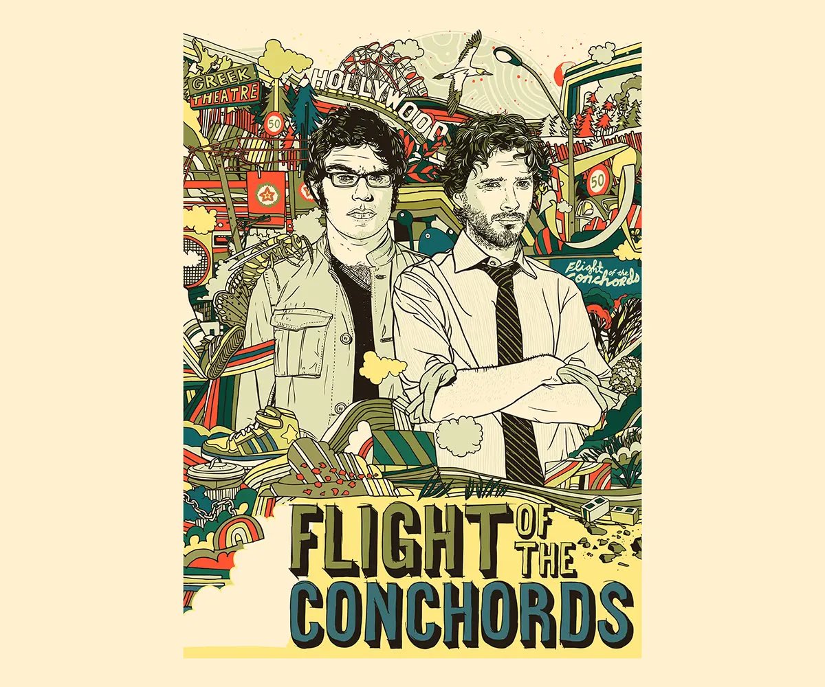 whatthefolk's tweet photo. Flight of the Conchords have been announced as part of the line- up for the Netflix Is A Joke Festival 2026 in Los Angeles! π
May 9th 2026, 8pm at The Greek Theatre, LA
https://t.co/VKo4ElM1Hf
#fotc #jemaineclement #bretmckenzie https://t.co/CwT2h1qR0X
