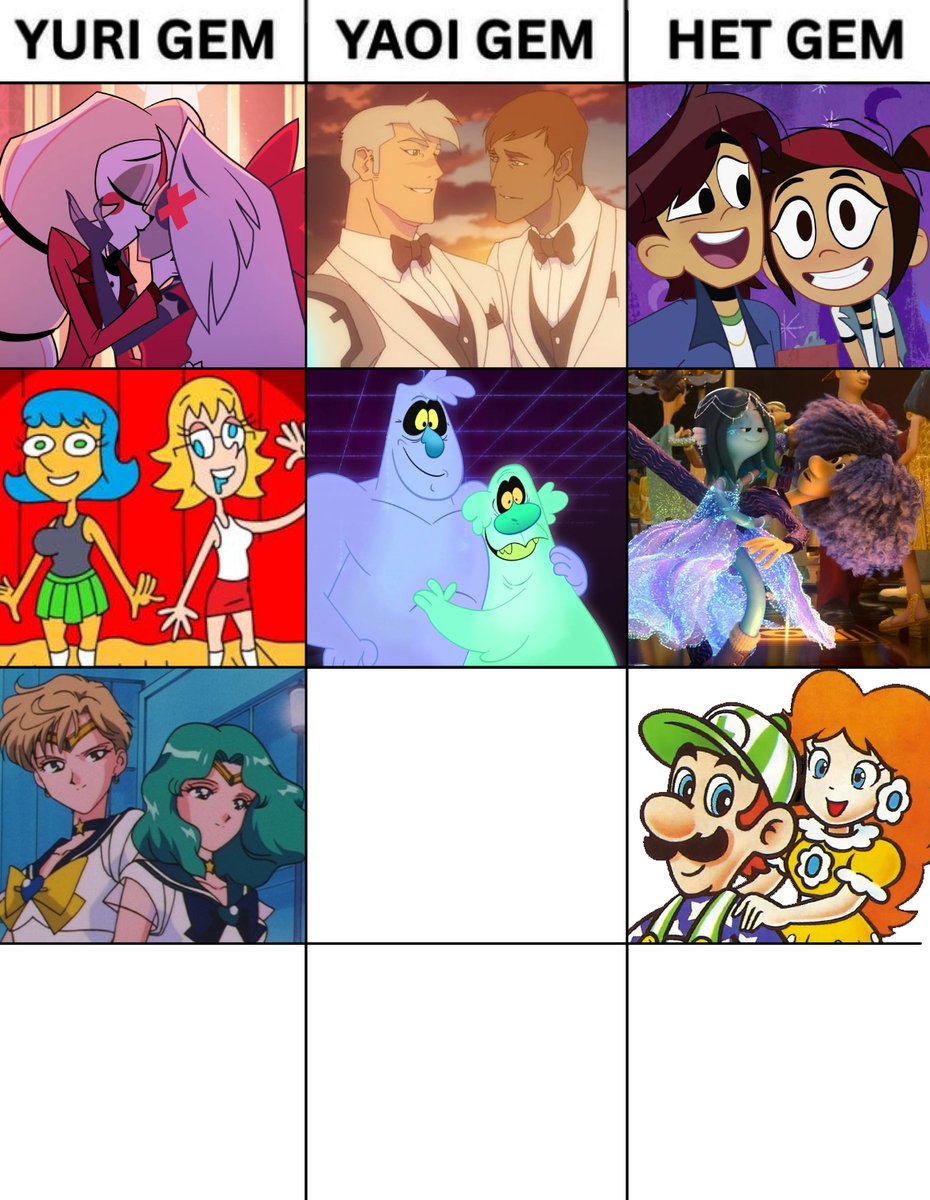 Honestly I thought I had more but these are the only 8 I like/respect! :P I'm only doing canon ships. If there's more I will add to them!
Also thankyou <a href="/therealdupsy/">Dupsy didahop</a> for the blank template :3