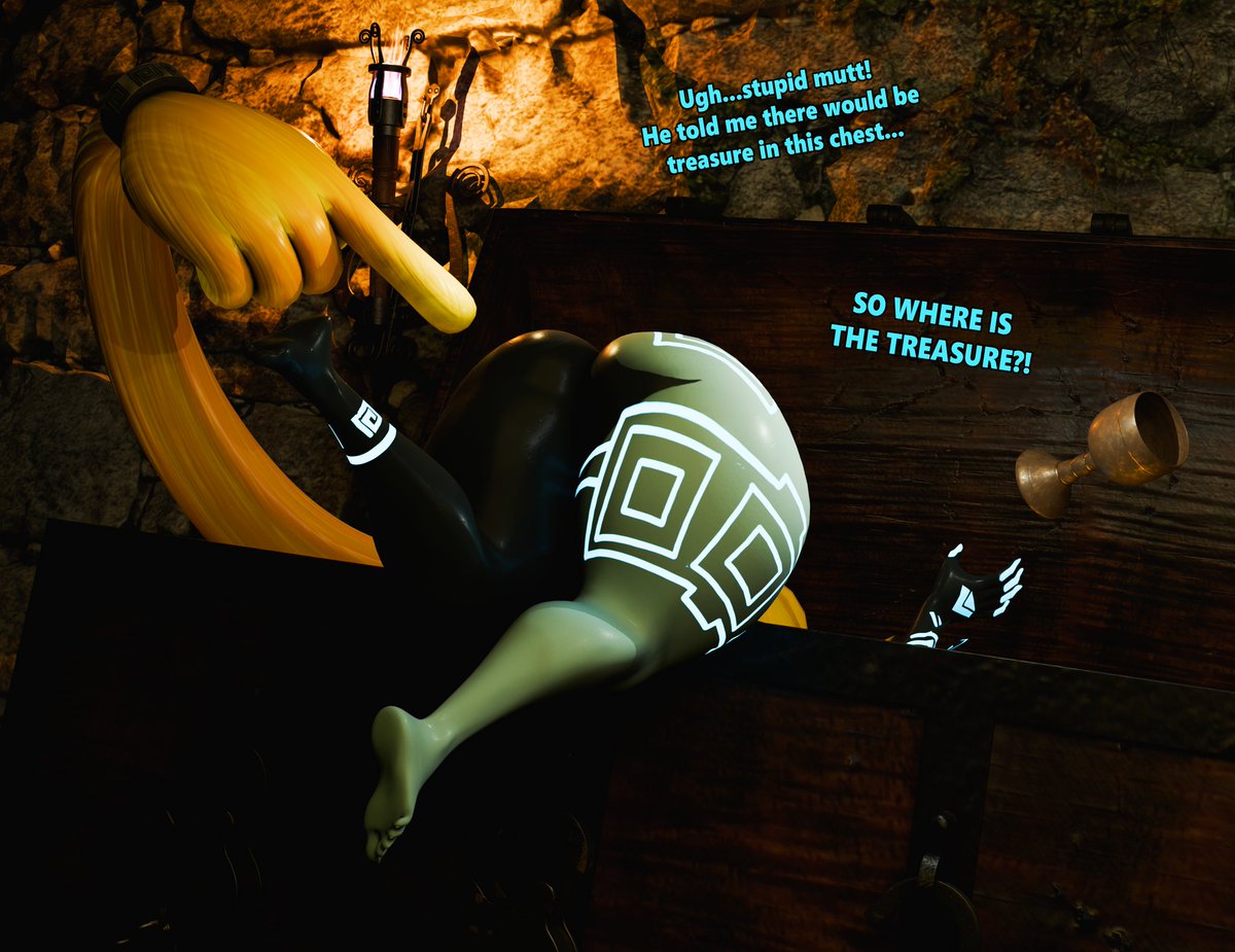 Maybe the real treasure was the fat Imp-Ass we found along the way...

Did I mention <a href="/PaulKhn9/">Palewdas arts COMMS CLOSED</a> helped make this Midna even better? Check him out.