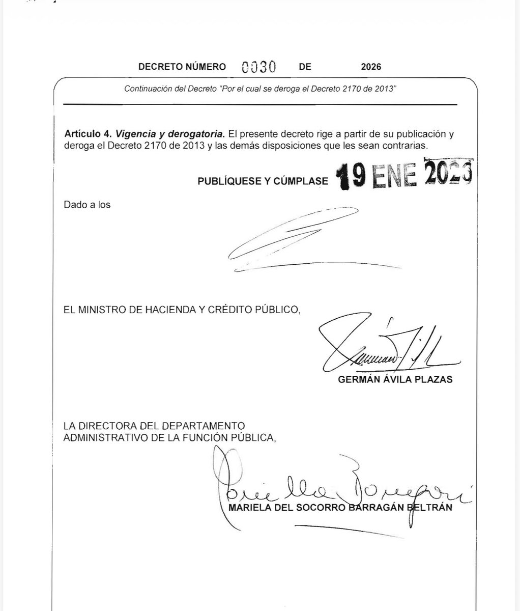 #Atención Gobierno expidió el decreto con el que se elimina la prima de servicios de los congresistas a partir del 20 de julio de 2026. Este beneficio actualmente era por valor de más de $16’914.000 pesos.