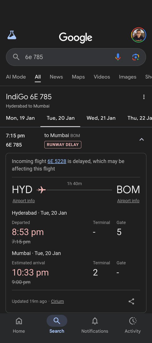 chokhani_sumit's tweet photo. @IndiGo6E again :)
Says we have departed while we have been in the same place for the last 25 minutes 
@indSupremeCourt can you please take action against @IndiGo6E @RamMNK for being absolutely worthless and unprofessional. This is blatant abuse of power https://t.co/tny6yKcjnO