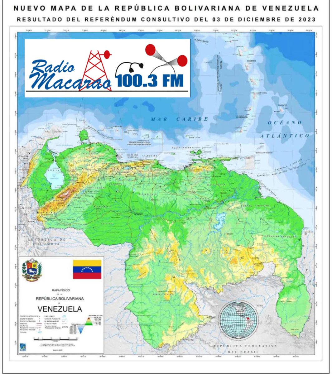 Ante el Mapa del continente americano presentado por Trump, en su salón oval con la bandera estadounidense en Groenlandia, Canadá y en una Venezuela sin el Esequibo. Reafirmamos que: el Esequibo es de Venezuela. 🇻🇪
#UnionPerfectaPorVenezuelaToda