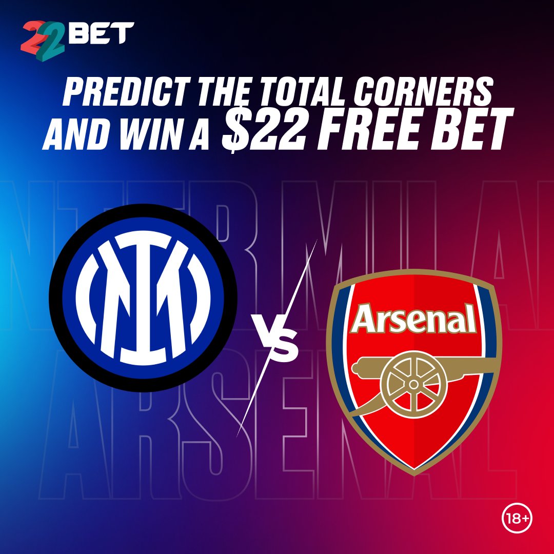 💰 Stand a chance to win a $22 FREE BET
Predict the TOTAL number of corners in tonight’s match

How to enter:
✅ Follow our page
🔁 Share this post
💬 Comment your corner prediction below

Only correct answers win. T&amp;Cs apply.