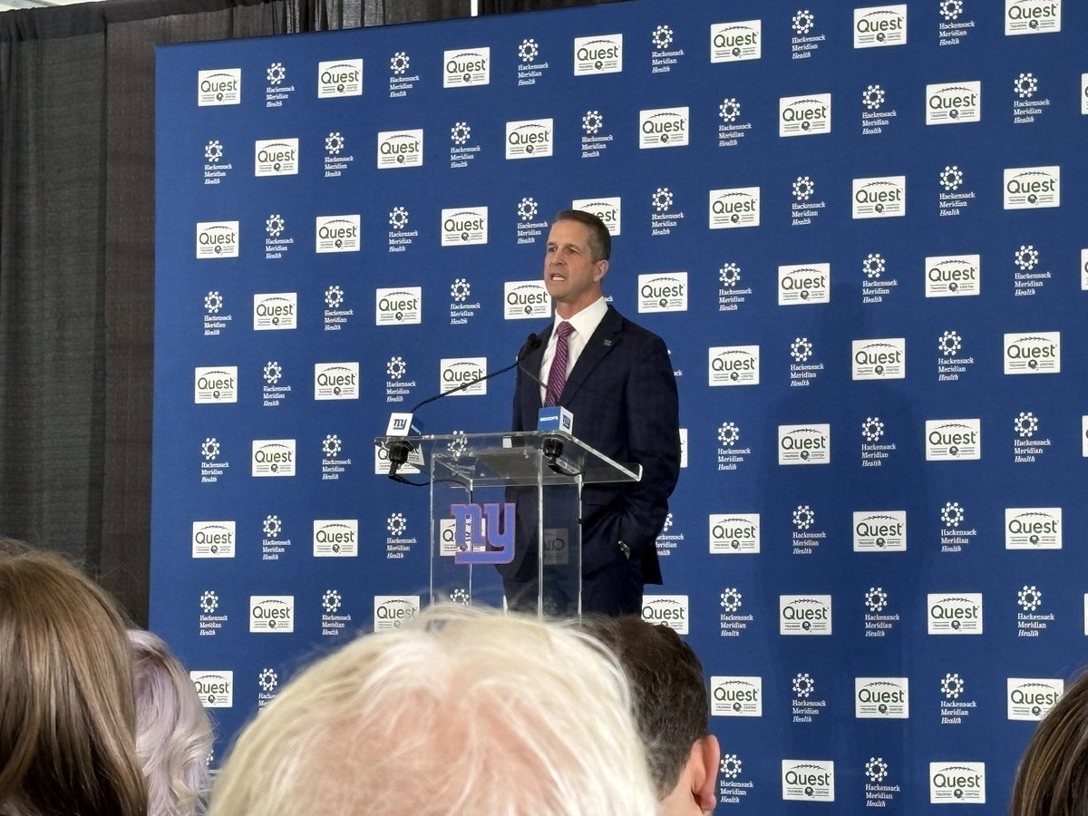 MikeGarafolo's tweet image. John Harbaugh asked about Trump endorsing him for the #Giants job, notes the president also suggested he take it, jokes maybe John Mara had something to do with that. “It feels really great. … It’s the most iconic franchise in the biggest sport so here we are.”