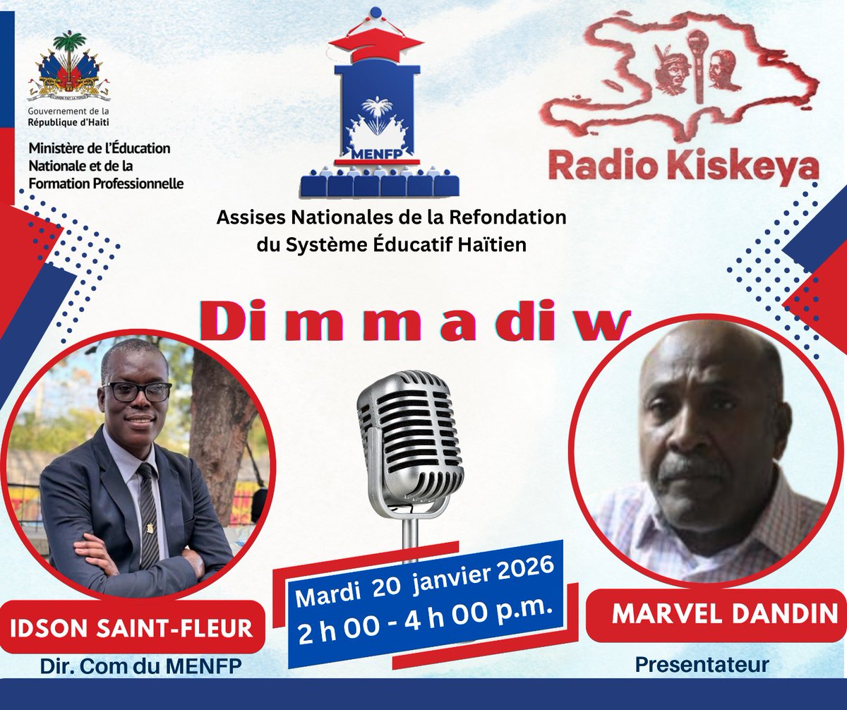 Assises Nationales de la Refondation du Système Éducatif 
21, 22, 23 Janvier 2026