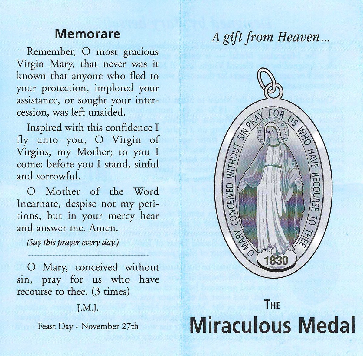 RosaryMum's tweet image. The Memorare

Remember, O most gracious Virgin Mary, that never was it known that anyone who fled to thy protection, implored thy help, or sought thine intercession was left unaided.
Inspired by this confidence, I fly unto thee, O Virgin of virgins, my mother; to thee do I come,…