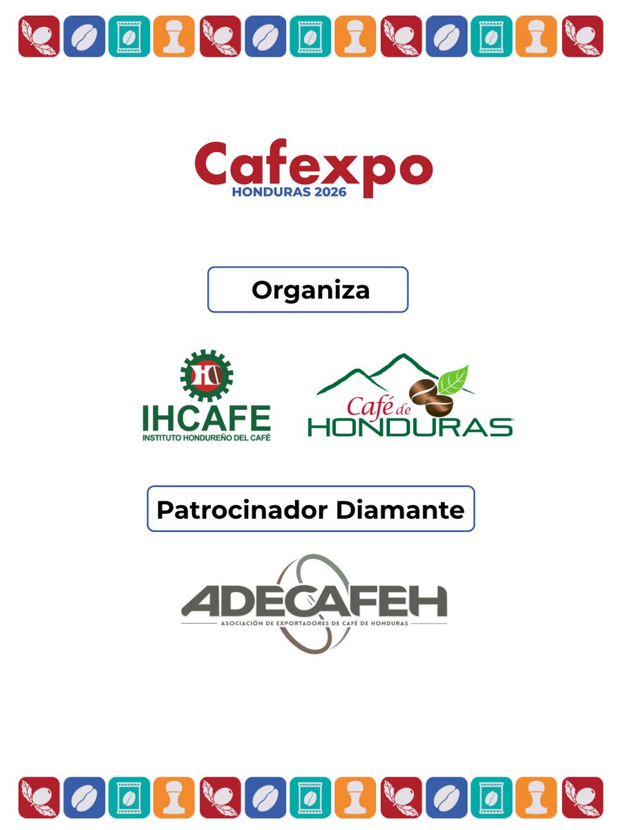 Asegura tu entrada y sé parte del evento que reúne a toda la comunidad cafetalera.

🎟️ Entradas disponibles en cafexpo.org

📍 Copantl Hotel &amp; Convention Center

📅 20 y 21 de marzo | San Pedro Sula, Honduras

#CAFEXPO2026 #ADECAFEH #CaféDeHonduras