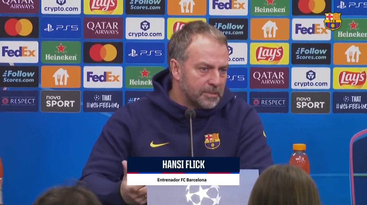 BarcaFRNews's tweet image. 🚨🚨🎙️ VOICI LE RÉSUMÉ DE LA CONFÉRENCE DE PRESSE DE FLICK !

« C'est la Ligue des champions, et la pression est toujours présente dans chaque match. Nous jouons contre une équipe qui défend très bien. Ils mettent une pression très forte, donc c'est à ça qu'on peut s'attendre…